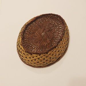 Vintage Accents - Boho Vintage Rattan Woven Bread Basket 🌾 Vintage Accents - Boho Vintage Rattan Woven Bread Basket 🌾